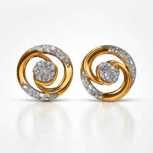 14K Celestial Swirl Diamond Tops
