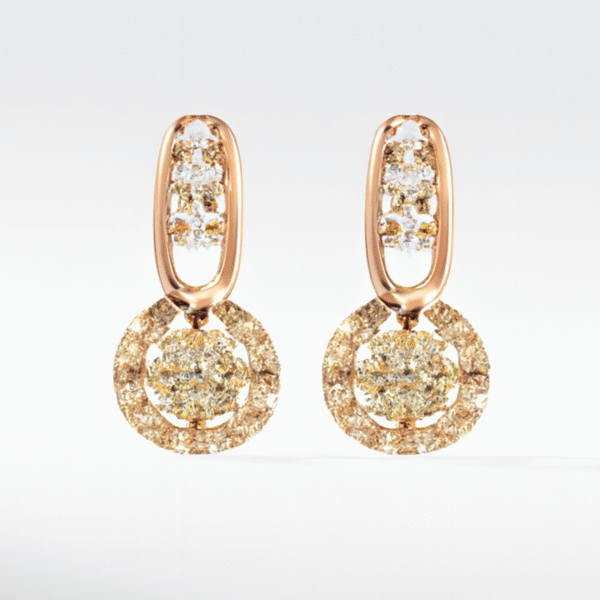 14K Shimmering Pave Drop Tops